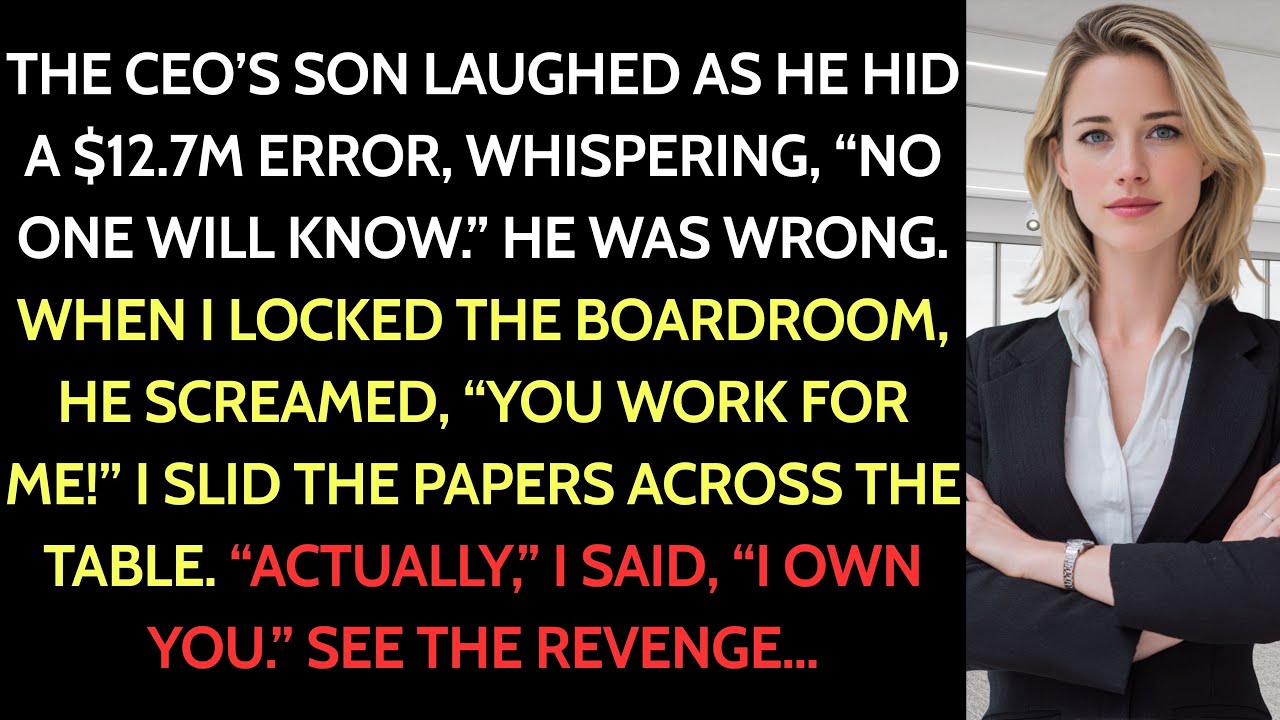 The CEO’s Son Hid a $12.7M Error—Until I Forced a Board Vote