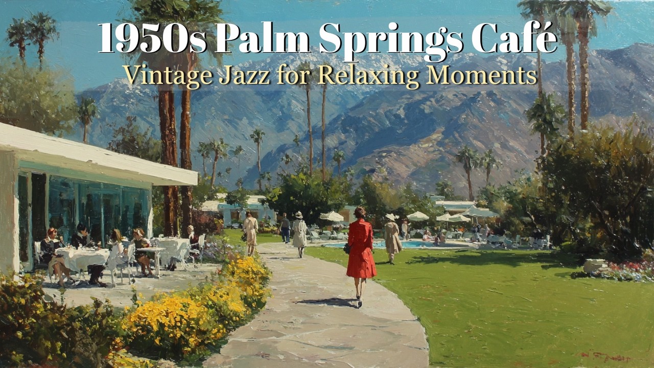 [Luxury Hotel Jazz] Step into a 1950s Palm Springs Luxury | Timeless Jazz Ambiance