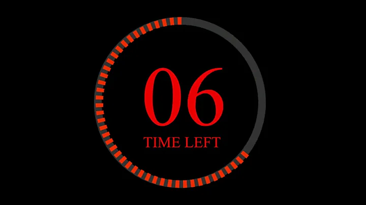 second and 1 minute time Countdown Timer stopwatch digital workout clock animation 25