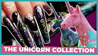 Unicorn swirl Shimmer Nails Design tutorial with the Unicorn Collection screenshot 2