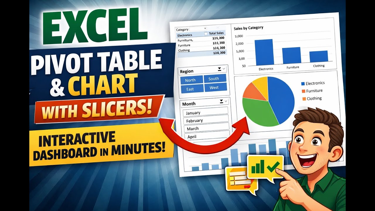 Master Excel Pivot Tables: Dynamic Charts & Slicers for Automated Reporting