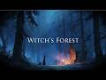 Witch’s Forest Cabin at Night | Deep Sleep Medieval Ambience