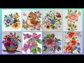 Top 100+ Amazing and Elegant Floral Cross stitch patterns || Charsuti Kerhai Ideas For Everything||