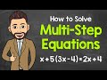 Solving multistep equations  math with mr j