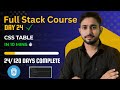 Day 24 - CSS Tables Explained in 10 Mins | Full Stack Developer Course in Hindi 2025 ✅