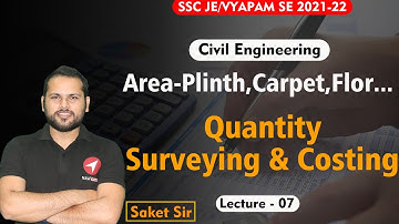 Area | QSC | Estimation and Costing | Vyapam SE | STATE AE 2021 | Lecture-08