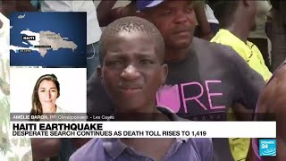 Haiti quake death toll rises to 1,419, injured now at 6,000 • FRANCE 24 English