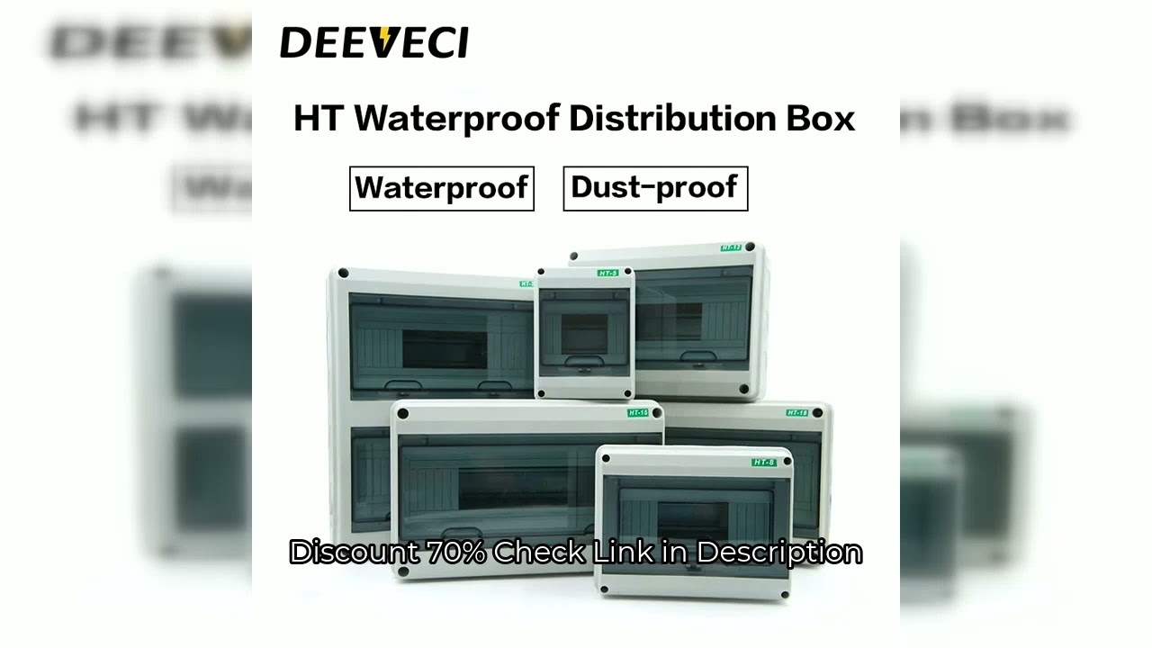 HT-5/8/12/15/18/24 Plastic Distribution Box Waterproof MCB Box Panel Installation Distribution Box W