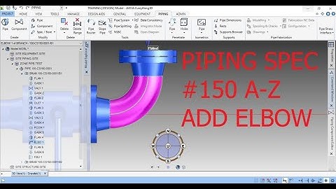 [E3D 2.1]_#6 HOW TO CREATE CS150 PIPING SPEC A-Z_PART 3 ADD ELBOW