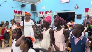 Overseer Morgan Daughter singing “Standing Outside the Portal”