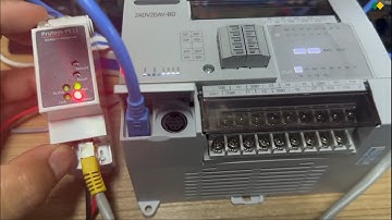 PLC LX3V Connect PE11 แปลง RS-485 เป็น Ethernet เพื่อเชื่อมต่อกับ EG8000 mini ผ่าน modbus TCP