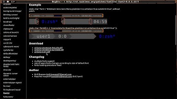 #6 Font 2 patch for st terminal.