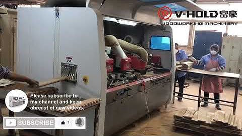 VH MB21024B+VH M621 How to use Click flooring -Solid wood - Four Side Moulder + Double End Tenoner