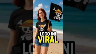 Logo Viral Cewek Cantik Kibarkan Bendera One Piece Di Pantai onepiece jollyrogers 17agustus2025