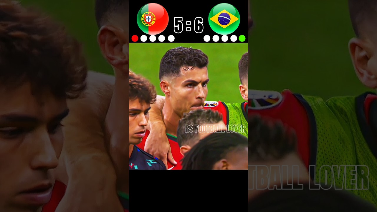 Portugal vs Brazil 🤯 world cup 2026 penalty shootout imaginary 🔥 