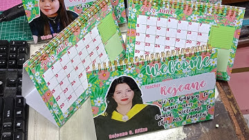 Desk Calendar making #tutorial #printing 