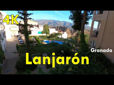 4k Lanjaron Walk - Granada Virtual Walking Tour 2022, Spain 🇪🇸
