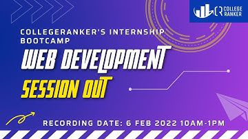 Web Development Live Session | Collgeranker.in | Internship Bootcamp | Sarthak Kalpande | 6 Feb 2022
