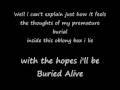 Buried Alive Lyrics By Creature Feature