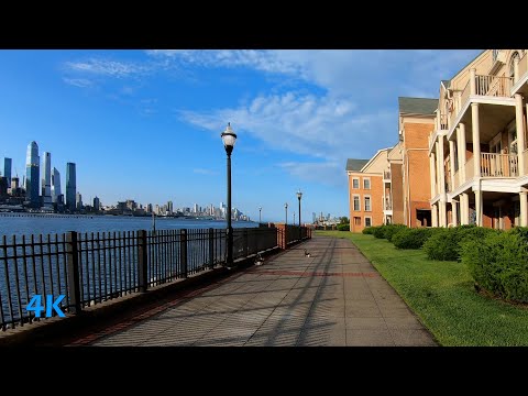 The Hudson Waterfront from Hoboken Terminal to North Bergen NJ by bike