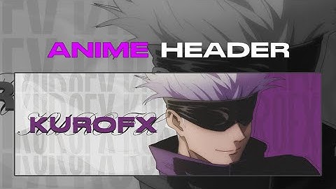 Speedart -GOJO SATORU Anime Twitter Header (FREE PROJECT FILE @ 50 LIKES)