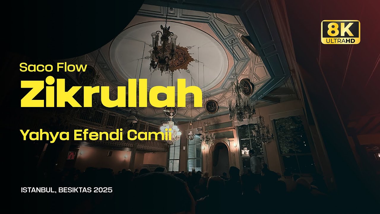 Beşiktaş Yahya Efendi Camii | Sabah Namazı Sonrası Zikir Halkası (8K Kesintisiz Gerçek Atmosfer)