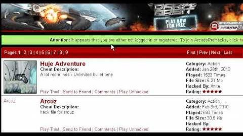 A first glimpse of www.arcadeprehacks.com