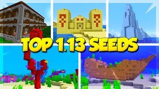TOP 5 SEEDS for MINECRAFT 1.13! (Minecraft Update Aquatic Seeds)