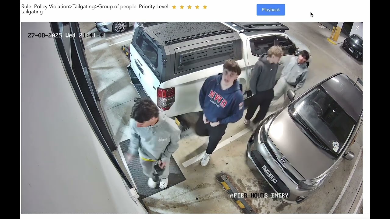 AI Demo Tailgating 247 Gym