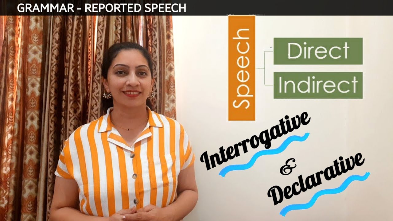 GRAMMAR - REPORTED SPEECH ( Interrogative & Declarative Sentences)