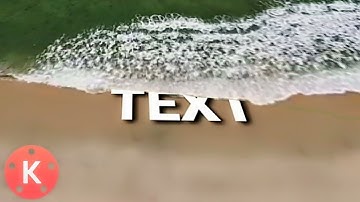 Kinemaster text under sea waves transition | T4 tech