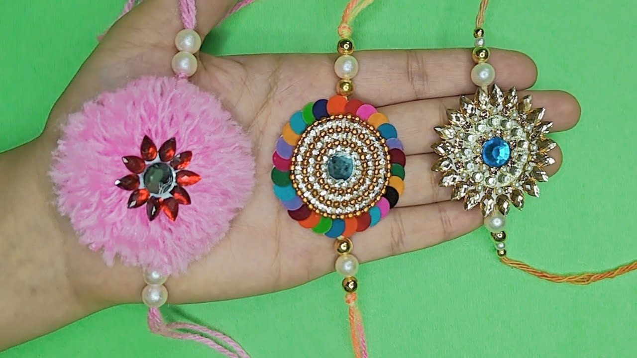 DIY Rakhi | Rakhi making Ideas at home | Rakhi banane ka tarika ...