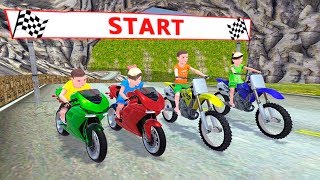 Kids MotorBike Rider Race 2 by KidRoider Android Gameplay screenshot 3