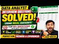 Data Analyst Interview Questions (Real Dataset 🔥 Must Practice!) | Crack Data Analyst Interview