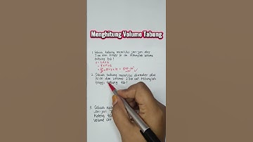 Menghitung Volume Tabung #matematika #kakyossmatematika #volumetabung #luasalas #tinggi