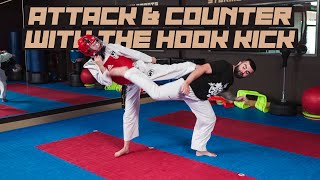 How to Attack & Counter-Attack with the Hook Kick | Taekwondo Sparring Tips