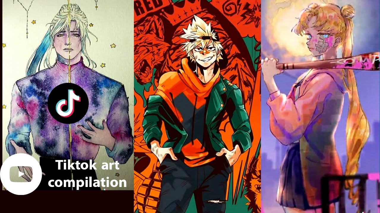 Amazing tiktok art and special Bakugo fan art. Tik tok artists are awesome.