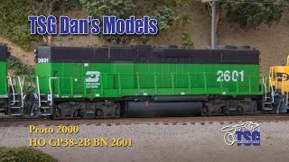 ho scale dcc bn gp38 2b amazing kitbash dan s models