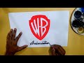 How to draw the Warner Bros Animation logo