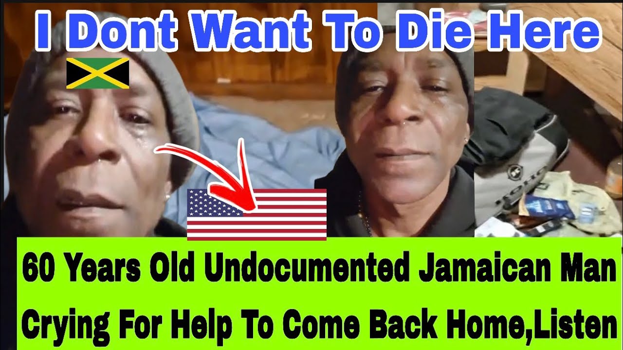 60 YEARS OLD UNDOCUMENTED JAMAICAN MAN LIVING IN A BASEMENT WITH MOLD WANTS HELP TO COME HOME 😪