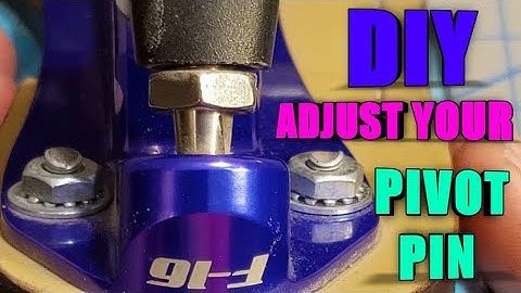 DIY adjustable pivot pins on skates.
