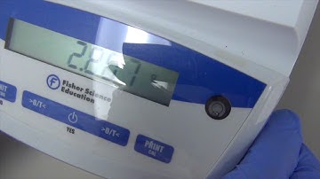 Calibrating an Electronic Balance