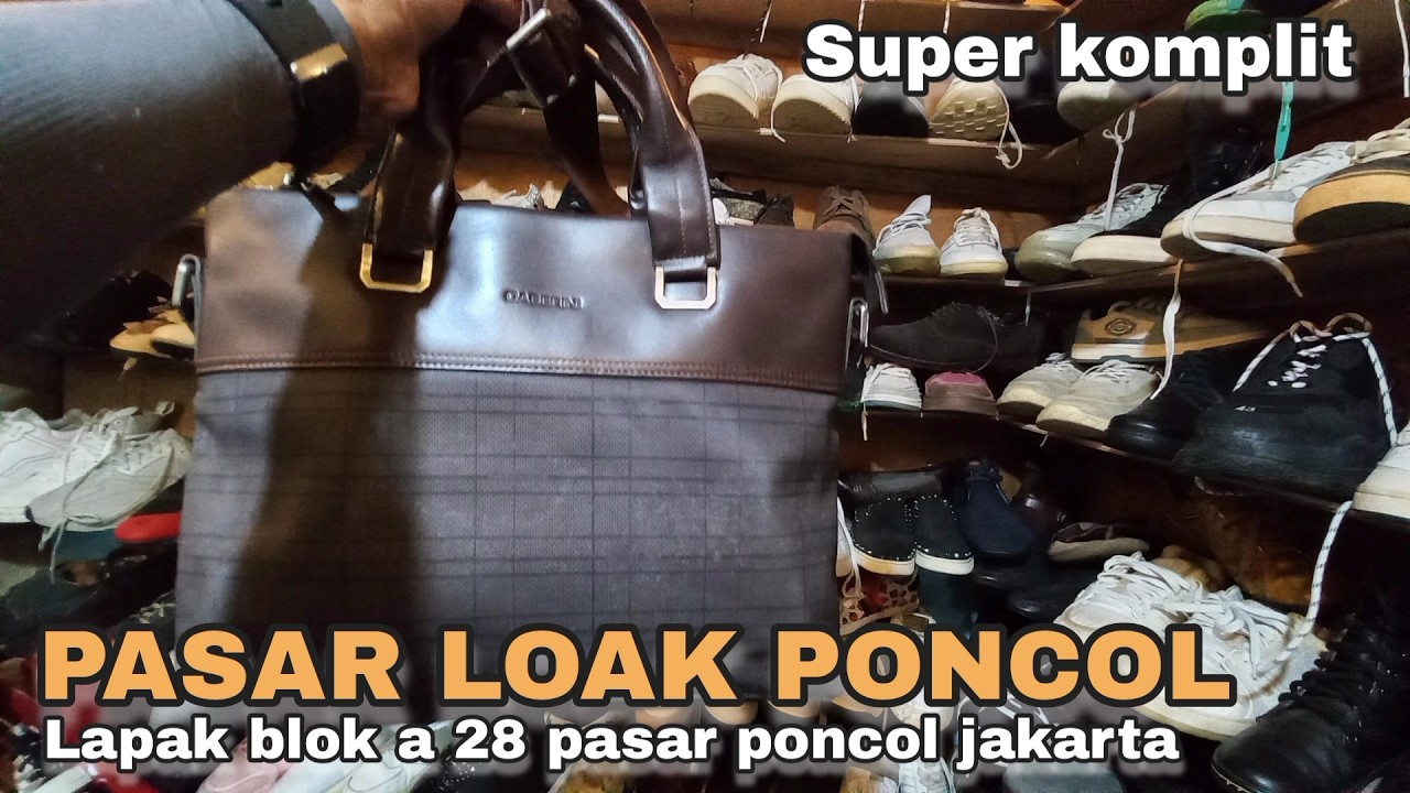 BANJIR BRAND✅️TAS KULIT SEPATU SECOND LV TRAINER GUCCI BALENCIAGA BEST MARKET DI PASAR PONCOL