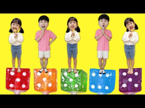 Dice Candy Hide and Seek, Dice Candy Color Song 주사위 사탕 숨바꼭지 놀이, 컬러송!!!! - 슈슈토이 Shushu ToysReview