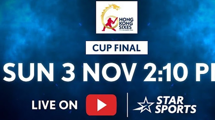 Cup Final | FULL MATCH LIVE | Hong Kong Sixes | SUN 3 NOV, 2.10 PM
