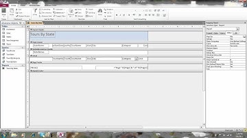 Access 2010 report wizard-report layout view.wmv