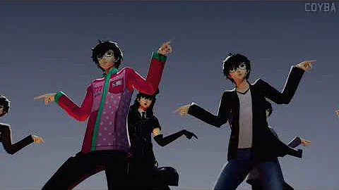 [P5 MMD] Pomp and Circumstance 威風堂々 but it's only the p5 protagonist (a model showcase)