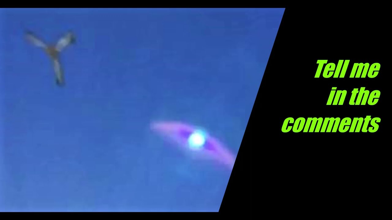 Did a UFO fly into view while throwing a boomerang Morphing Holographic Shape Shifting?