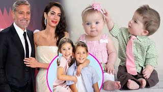 Twins Alexander Clooney and Ella Clooney, 5 years old "SO CUTE"