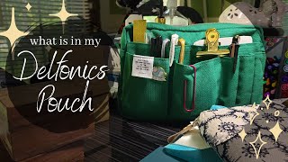 Medium Delfonics Pouch in Green | What do I keep in it?